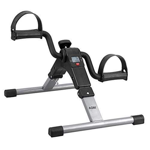 AGM Pedales Estaticos, Mini Bicicleta Estática, Pedaleador Plegable LCD Pantalla, Máquinas de Piernas para Entrenamiento de Brazos y Piernas Resistencia Ajustable (Negro C) AGM Pedales Estaticos, Mini Bicicleta Estática, Pedaleador Plegable LCD Pantalla, Máquinas de Piernas para Entrenamiento de Brazos y Piernas Resistencia Ajustable (Negro C)