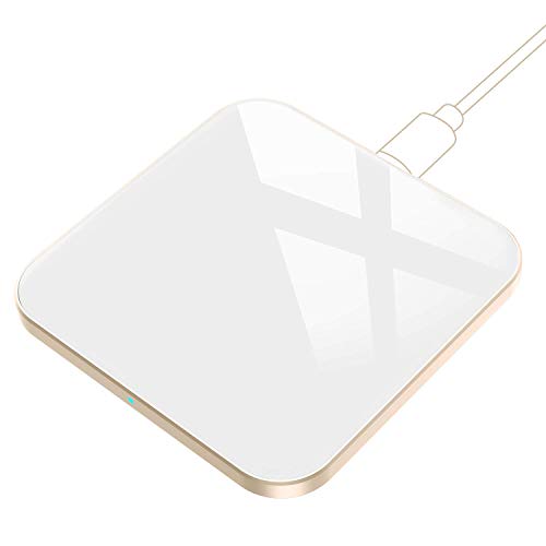 AGPTEK 15W Cargador Inalámbrico Rápido, Qi Wireless Charger 15W/10W/7.5W/5W para iPhone SE 2020 11/11 Pro MAX/XS/XR/X/8 Plus, AirPods Pro, Galaxy S20/Note 10/S10/S10e/S9/Note 8/S8/S7…