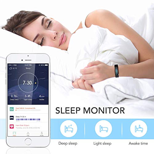 AGPTEK Pulsera de Actividad Inteligente Impermeable IP67, Reloj Deportivo con GPS Podómetro, Monitor de Ritmo, Calorías, Sueño Notificación etc para Hombre Mujer Niños, Negro C11 AGPTEK Pulsera de Actividad Inteligente Impermeable IP67, Reloj Deportivo con GPS Podómetro, Monitor de Ritmo, Calorías, Sueño Notificación etc para Hombre Mujer Niños, Negro C11