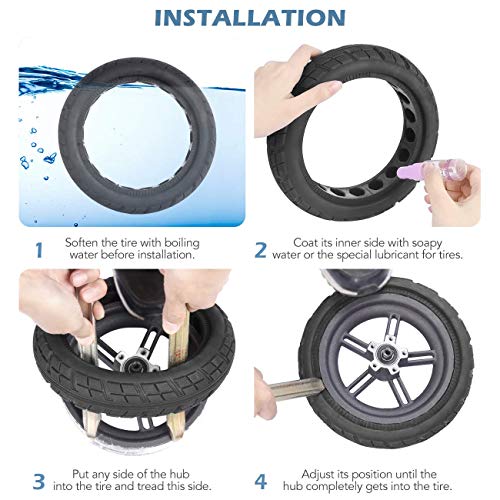 AGPTEK Rueda Maciza para Xiaomi M365, Neumático de Repuesto para Patinetes Xiaomi M365 /Pro con 2 pcs Palo Scooter Eléctrico, sin Inflación, 1 Pc AGPTEK Rueda Maciza para Xiaomi M365, Neumático de Repuesto para Patinetes Xiaomi M365 /Pro con 2 pcs Palo Scooter Eléctrico, sin Inflación, 1 Pc