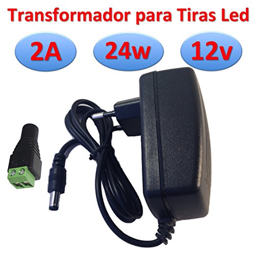 Ahorraluz Transformador 12v DC 2A 24w Alimentador para Tiras Led Fuente de Alimentación 220v -> 12v (12v 2A 24w) Ahorraluz Transformador 12v DC 2A 24w Alimentador para Tiras Led Fuente de Alimentación 220v -> 12v (12v 2A 24w)