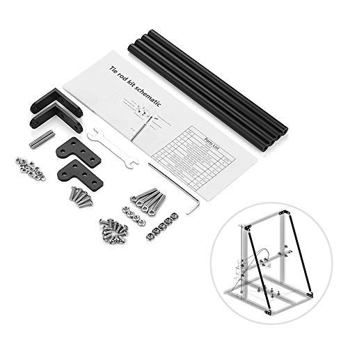 Aibecy Kit de varilla de tracción de soporte de perfil de aluminio Piezas de la impresora 3D Accesorios para CR-10 / CR-10S / CR-10S4 Aibecy Kit de varilla de tracción de soporte de perfil de aluminio Piezas de la impresora 3D Accesorios para CR-10 / CR-10S / CR-10S4