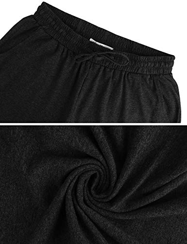 Aibrou Pantalon Chandal Mujer Largos Pantalones de Deporte Yoga Fitness Jogger