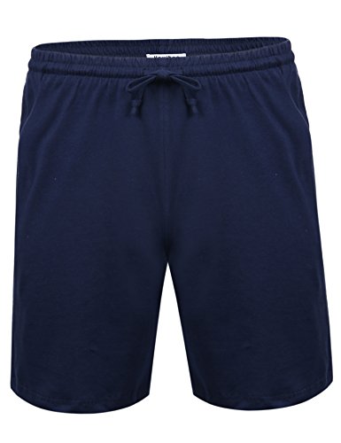 Aibrou Pantalon Pijama Corto Hombre Salón Pantalones Cortos Elástico Verano de 100% Algodon, Pack 1&2 Aibrou Pantalon Pijama Corto Hombre Salón Pantalones Cortos Elástico Verano de 100% Algodon, Pack 1&2