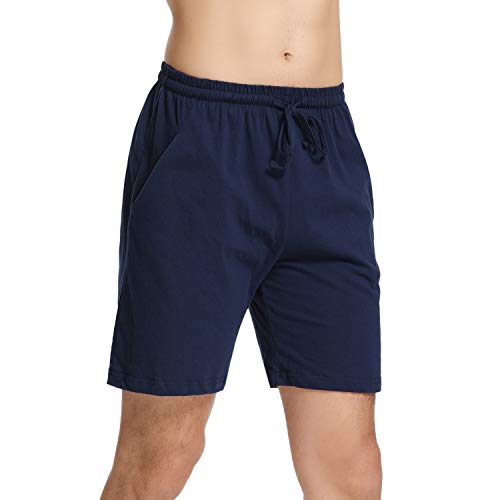 Aibrou Pantalon Pijama Corto Hombre Salón Pantalones Cortos Elástico Verano de 100% Algodon, Pack 1&2 Aibrou Pantalon Pijama Corto Hombre Salón Pantalones Cortos Elástico Verano de 100% Algodon, Pack 1&2