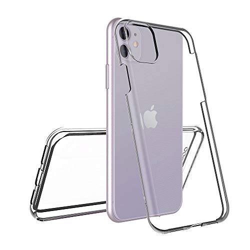 AICEK Funda Compatible iPhone 11, Transparente Silicona 360°Full Body Fundas para iPhone 11 Carcasa Silicona Funda Case (6,1 Pulgadas)