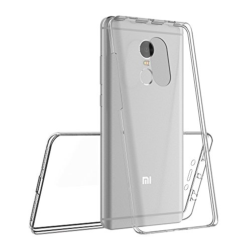 AICEK Funda Xiaomi Redmi Note 4, Transparente Silicona 360°Full Body Fundas para Xiaomi Redmi Note 4 Carcasa Silicona Funda Case (5.5") AICEK Funda Xiaomi Redmi Note 4, Transparente Silicona 360°Full Body Fundas para Xiaomi Redmi Note 4 Carcasa Silicona Funda Case (5.5")