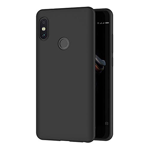 AICEK Funda Xiaomi Redmi Note 5, Negro Silicona Fundas para Xiaomi Redmi Note 5 Pro Carcasa Redmi Note 5 Pro Negro Silicona Funda Case (5,99 Pulgadas)