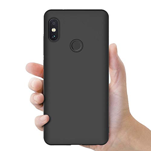 AICEK Funda Xiaomi Redmi Note 5, Negro Silicona Fundas para Xiaomi Redmi Note 5 Pro Carcasa Redmi Note 5 Pro Negro Silicona Funda Case (5,99 Pulgadas)