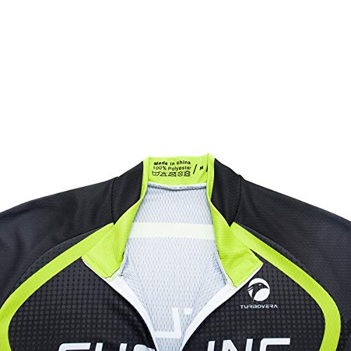 AICTIMO Traje Ciclismo Maillots Ciclismo Hombre Verano+ Pantalones Corto Ciclismo Acolchado de Gel Culotte y Maillot para MTB, Spinning, Bicicleta (verde2, S)