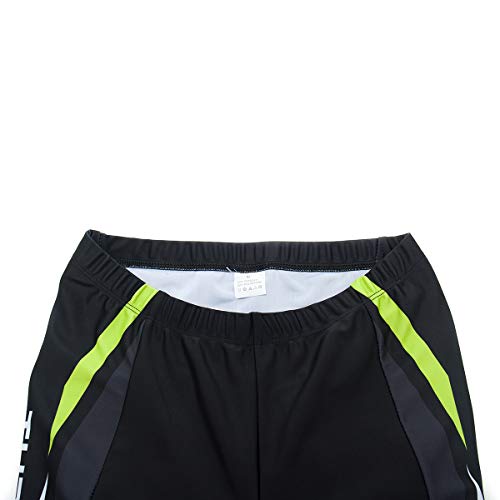 AICTIMO Traje Ciclismo Maillots Ciclismo Hombre Verano+ Pantalones Corto Ciclismo Acolchado de Gel Culotte y Maillot para MTB, Spinning, Bicicleta (verde2, S)