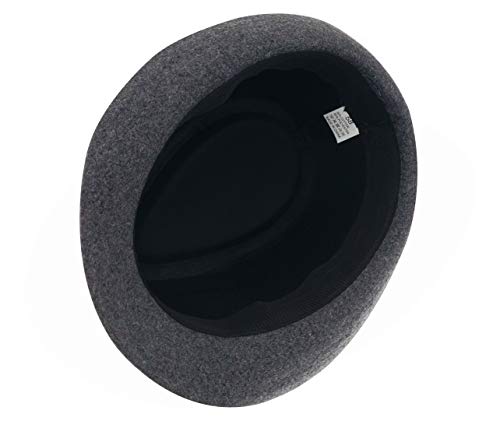 AIEOE - Sombrero Hombre Boda Panamá Jazz con ala Ancha Gorro de Copa Fieltro Disfraz Trilby Hat Adulto Caballeros Sombrero Invierno Cálido para Fiesta Viaje - Gris AIEOE - Sombrero Hombre Boda Panamá Jazz con ala Ancha Gorro de Copa Fieltro Disfraz Trilby Hat Adulto Caballeros Sombrero Invierno Cálido para Fiesta Viaje - Gris