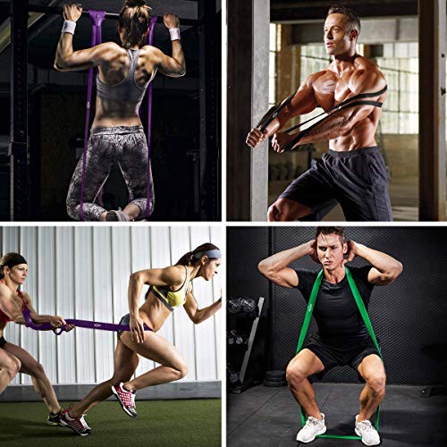 AiJoy 5pcs Elásticos de Fitness, Bandas de Resistencia, Ejercicio Banda Pull Up, Banda de Entrenamiento de Látex Natural, para Entrenamiento de Fuerza, Yoga, Pilates, Culturismo AiJoy 5pcs Elásticos de Fitness, Bandas de Resistencia, Ejercicio Banda Pull Up, Banda de Entrenamiento de Látex Natural, para Entrenamiento de Fuerza, Yoga, Pilates, Culturismo