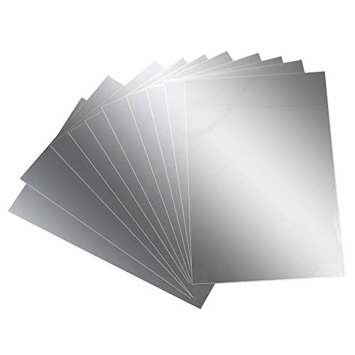 AILANDA Espejos de Pared Autoadhesivo 10 pcs Espejos de plástico láminas Flexibles con Efecto Espejo Anti caída 15 x 10cm para Dormitorio baño Escuela AILANDA Espejos de Pared Autoadhesivo 10 pcs Espejos de plástico láminas Flexibles con Efecto Espejo Anti caída 15 x 10cm para Dormitorio baño Escuela