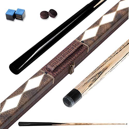 AILILI Palos De Billar para Niños 120cm,Hardwood Taco De Snooker,con Cabeza PequeñA 10/11.5 Mm,Bar/Escuela/Exterior Snooker Cue 18 Oz,Juego De Tacos De Billar