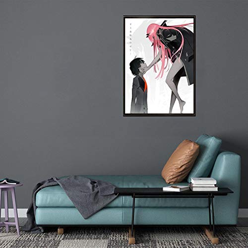 Ailin Online Darling in the FranXX Póster de seda anime Art Prints Wall Decorativo Pintura Tamaño S/M/L/XL (L)