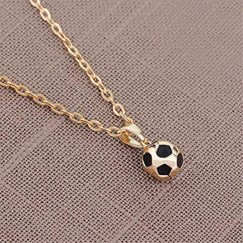 AILUOR Regalo de la joyerĂa de Las Mujeres 2018 de la Copa Mundial, FĂștbol del balĂłn de fĂștbol Colgante Collar de Oro AILUOR Regalo de la joyerĂa de Las Mujeres 2018 de la Copa Mundial, FĂștbol del balĂłn de fĂștbol Colgante Collar de Oro