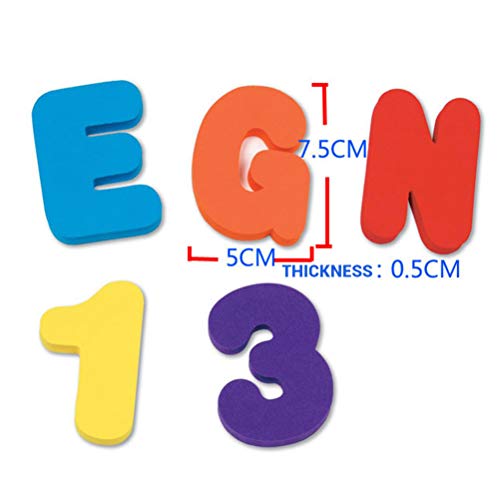 Ailyoo 36 Unids A-Z Letras y 0-9 Números de Espuma Etiqueta Engomada de la Bañera Flotante Niño Pequeño Juguete/Esponja Brillo Letras de Espuma y Números Juguete de Baño para Bebés y Niños Ailyoo 36 Unids A-Z Letras y 0-9 Números de Espuma Etiqueta Engomada de la Bañera Flotante Niño Pequeño Juguete/Esponja Brillo Letras de Espuma y Números Juguete de Baño para Bebés y Niños