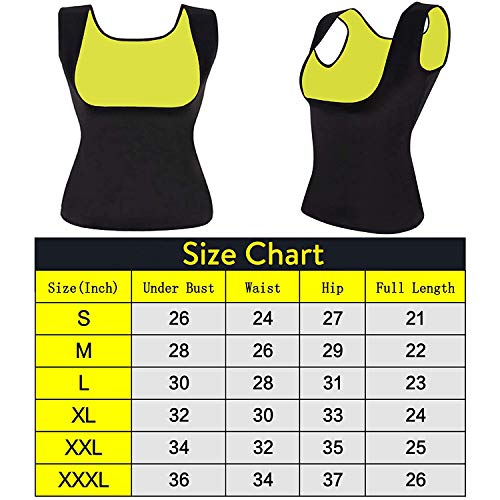 Ailyoo Talladora de Cuerpo Caliente para Mujer, Chaleco de Neopreno para Adelgazar, Mejor Entrenador Abdominal, Traje de Sauna de Entrenamiento, Sauna de Yoga, Quemador de Grasa, Entrenador Ailyoo Talladora de Cuerpo Caliente para Mujer, Chaleco de Neopreno para Adelgazar, Mejor Entrenador Abdominal, Traje de Sauna de Entrenamiento, Sauna de Yoga, Quemador de Grasa, Entrenador