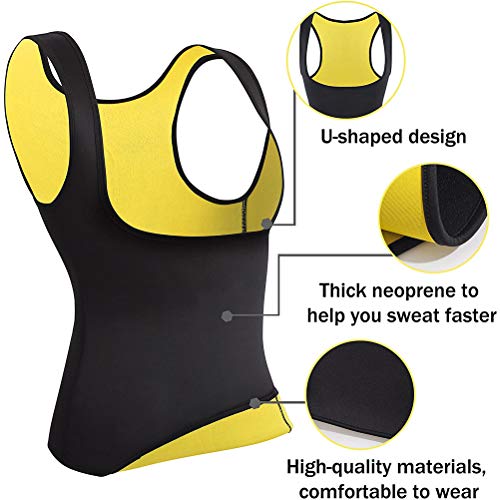 Ailyoo Talladora de Cuerpo Caliente para Mujer, Chaleco de Neopreno para Adelgazar, Mejor Entrenador Abdominal, Traje de Sauna de Entrenamiento, Sauna de Yoga, Quemador de Grasa, Entrenador Ailyoo Talladora de Cuerpo Caliente para Mujer, Chaleco de Neopreno para Adelgazar, Mejor Entrenador Abdominal, Traje de Sauna de Entrenamiento, Sauna de Yoga, Quemador de Grasa, Entrenador