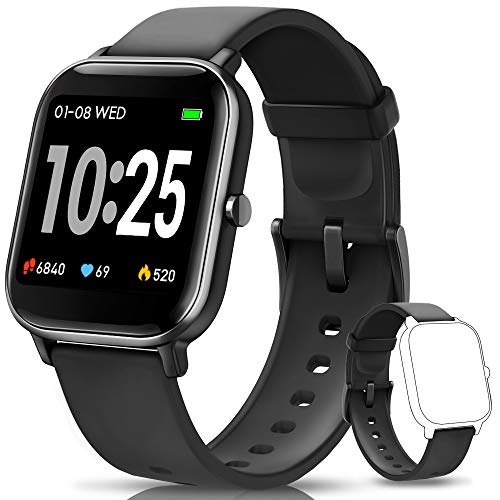 AIMIUVEI Smartwatch, Reloj Inteligente IP67 con Pulsómetro, Presión Arterial, 7 Modos de Deportes y GPS, Monitor de Sueño Caloría 1.4 Inch Pantalla Táctil Smartwatch para Mujer y Hombre