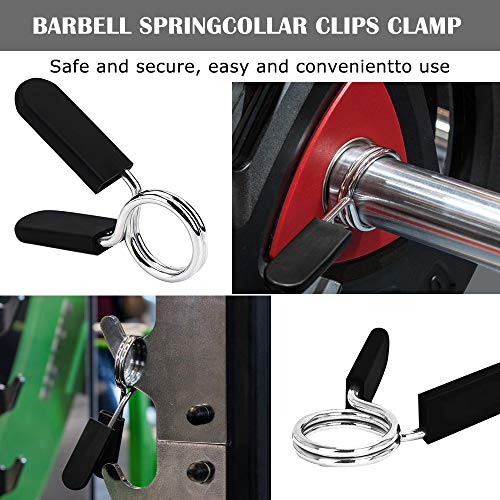 Aiooy Abrazadera de Barra Olímpica, Abrazaderas para Levantamiento de Pesas, Collar de Seguridad de Liberación Rápida para Entrenamiento de Levantamiento de Pesas Aiooy Abrazadera de Barra Olímpica, Abrazaderas para Levantamiento de Pesas, Collar de Seguridad de Liberación Rápida para Entrenamiento de Levantamiento de Pesas