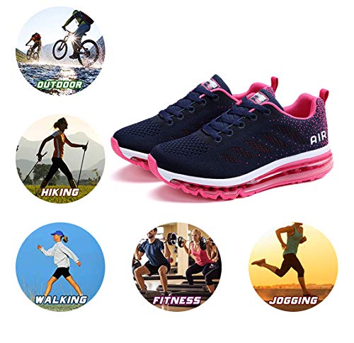 Air Zapatillas de Running para Hombre Mujer Zapatos para Correr y Asfalto Aire Libre y Deportes Calzado Unisexo Blue Plum 35 Air Zapatillas de Running para Hombre Mujer Zapatos para Correr y Asfalto Aire Libre y Deportes Calzado Unisexo Blue Plum 35