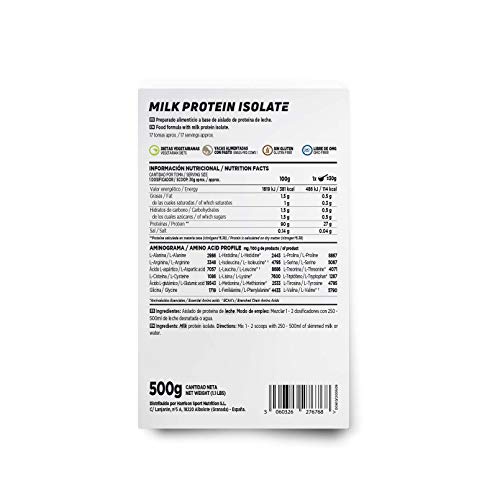 Aislado de Proteína de Leche de HSN | Milk Protein Isolate | Grass-Fed | 80% Caseína 20% Suero | Vegetariano, Sin Gluten, Sin Soja, Sin Sabor, 500 gr Aislado de Proteína de Leche de HSN | Milk Protein Isolate | Grass-Fed | 80% Caseína 20% Suero | Vegetariano, Sin Gluten, Sin Soja, Sin Sabor, 500 gr