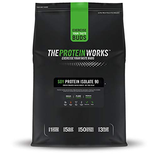 Aislado de Proteína de Soja en Polvo | 100% A Base de Plantas | Bajo en Grasa | Sin Azúcar Añadido | Sin Gluten | THE PROTEIN WORKS | Chocolate y Caramelo | 2kg