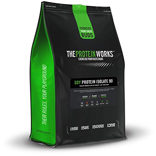 Aislado de Proteína de Soja en Polvo | 100% A Base de Plantas | Bajo en Grasa | Sin Azúcar Añadido | Sin Gluten | THE PROTEIN WORKS | Chocolate y Caramelo | 2kg