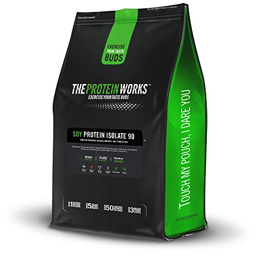 Aislado de Proteína de Soja en Polvo | 100% A Base de Plantas | Bajo en Grasa | Sin Azúcar Añadido | Sin Gluten | THE PROTEIN WORKS | Sin Sabor | 2kg