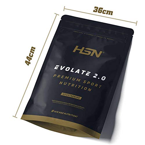 Aislado de Proteína de Suero de HSN Evolate 2.0 | Whey Protein Isolate | Proteína CFM + Enzimas Digestivas (Digezyme) + Ganar Masa Muscular | Vegetariana, Sin Gluten, Sin Soja, Choco Blanco Coco, 2Kg