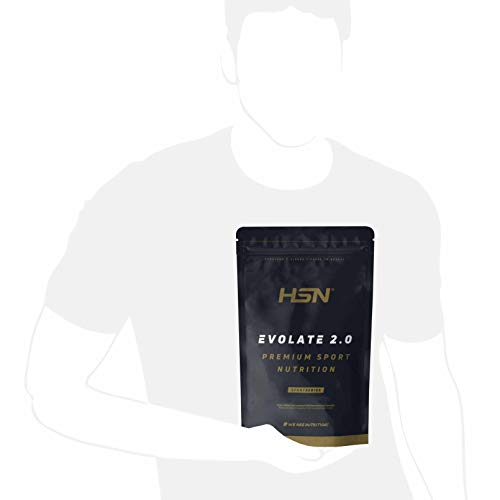 Aislado de Proteína de Suero de HSN Evolate 2.0 | Whey Protein Isolate | Proteína CFM + Enzimas Digestivas (Digezyme) + Ganar Masa Muscular | Vegetariana, Sin Gluten, Sin Soja, Chocolate, 500g