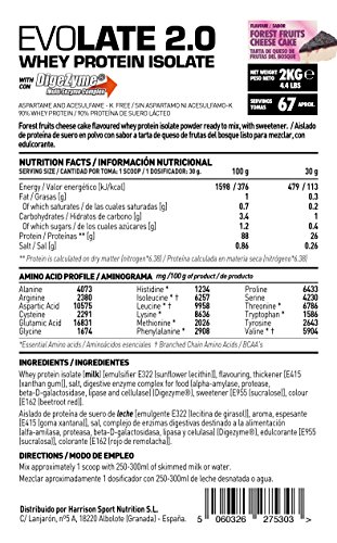 Aislado de Proteína de Suero de HSN Evolate 2.0 | Whey Protein Isolate | Proteína CFM + Enzimas Digestivas (Digezyme) + Ganar Masa Muscular | Vegetariana, Sin Gluten, Sin Soja, Tarta Queso, 2Kg Aislado de Proteína de Suero de HSN Evolate 2.0 | Whey Protein Isolate | Proteína CFM + Enzimas Digestivas (Digezyme) + Ganar Masa Muscular | Vegetariana, Sin Gluten, Sin Soja, Tarta Queso, 2Kg