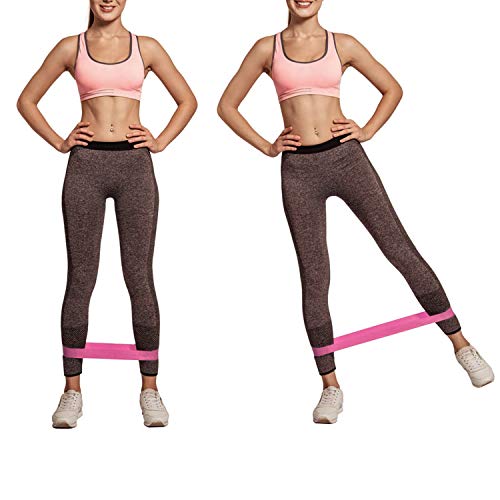 Ajcoflt 5 PCS Resistance Loop Bands con Bolsa de Almacenamiento Elastic Booty Band Set para Yoga Fitness Home Gym Training