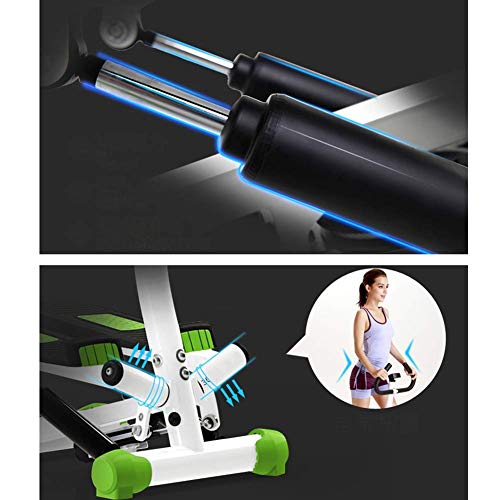 AJH Ajustable Fitness Twist Stepper con Manillar, Mini Stair Stepper para Uso doméstico, Equipo multifunción de Entrenamiento Cardiovascular A 40.5x35x110cm AJH Ajustable Fitness Twist Stepper con Manillar, Mini Stair Stepper para Uso doméstico, Equipo multifunción de Entrenamiento Cardiovascular A 40.5x35x110cm