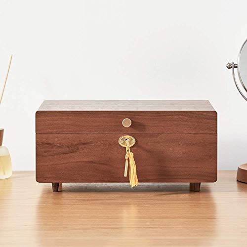 AJH Caja de Reloj, hogar Simple y Moderno con Cerradura Caja de joyería Multifuncional de Gran Capacidad Caja de Almacenamiento de exhibición de joyería Caja de Reloj Caja de colección