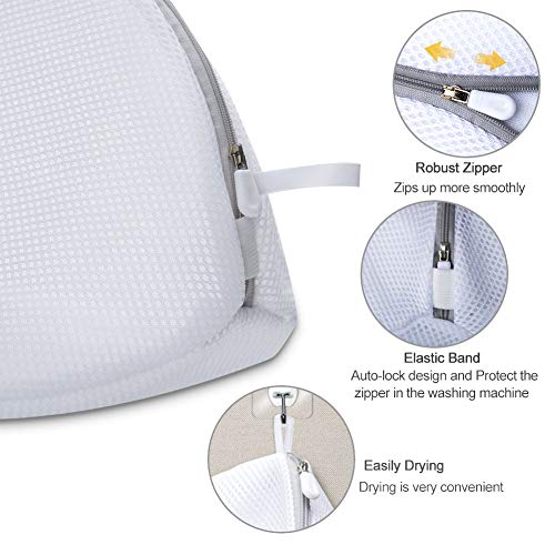 AJOXEL Paquete de 3 Bolsas de Lavado para Zapatos, Saco Lavadora para Lavar Zapatillas Malla Bolsas para la Colada Lavadora Secadora Proteger la Ropa Lavandería Bolsas para Organizador y Viajes AJOXEL Paquete de 3 Bolsas de Lavado para Zapatos, Saco Lavadora para Lavar Zapatillas Malla Bolsas para la Colada Lavadora Secadora Proteger la Ropa Lavandería Bolsas para Organizador y Viajes