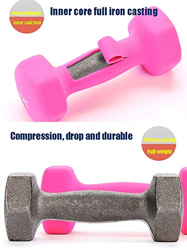 Ajustable Mancuernas de neopreno Mancuernas para mujer Ejercicio en el hogar para damas Niños Brazo Pesas de mano Pilates Bueno para la salud / En 1 kg 2 kg 3 kg 4 kg 5 kg 6 kg 8 kg 10 kg Par Venta