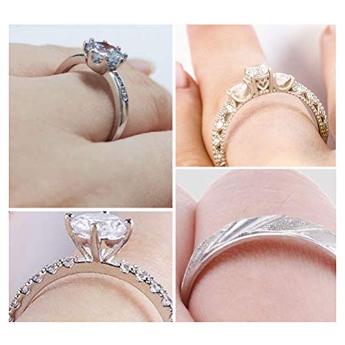 Ajustador de tamaño de Anillo, Reductor de tamaños de Anillo Invisible para Anillos Sueltos tamaño 8 Ajuste de tamaño de Anillo Ajuste del calibrador Cualquier Anillo Guarda Espaciador, 8 Piezas Ajustador de tamaño de Anillo, Reductor de tamaños de Anillo Invisible para Anillos Sueltos tamaño 8 Ajuste de tamaño de Anillo Ajuste del calibrador Cualquier Anillo Guarda Espaciador, 8 Piezas