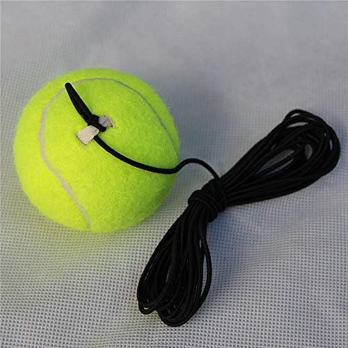 A'kin - Juego de 6 pelotas de tenis con cuerda elástica para entrenamiento de tenis, pelota de tenis con cuerda elástica, pelota de rebote para un solo jugador de tenis A'kin - Juego de 6 pelotas de tenis con cuerda elástica para entrenamiento de tenis, pelota de tenis con cuerda elástica, pelota de rebote para un solo jugador de tenis