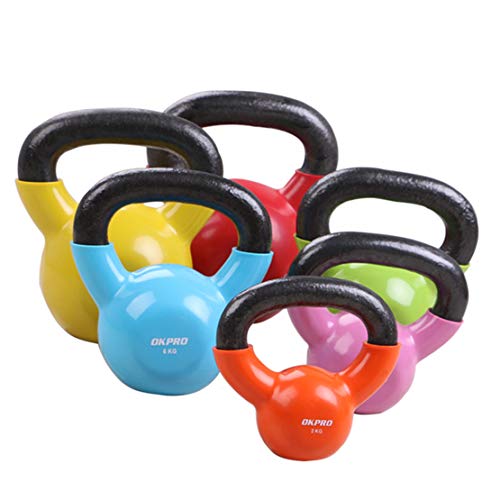 AKT Kettlebell Campana de la Caldera Profesión Entrenamiento Muscular Equipamiento Deportivo para el Hogar Pesas de Gimnasia Entrenamiento de Fuerza de Levantamiento de Pesas,16kg