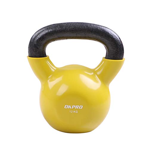 AKT Kettlebell Campana de la Caldera Profesión Entrenamiento Muscular Equipamiento Deportivo para el Hogar Pesas de Gimnasia Entrenamiento de Fuerza de Levantamiento de Pesas,16kg