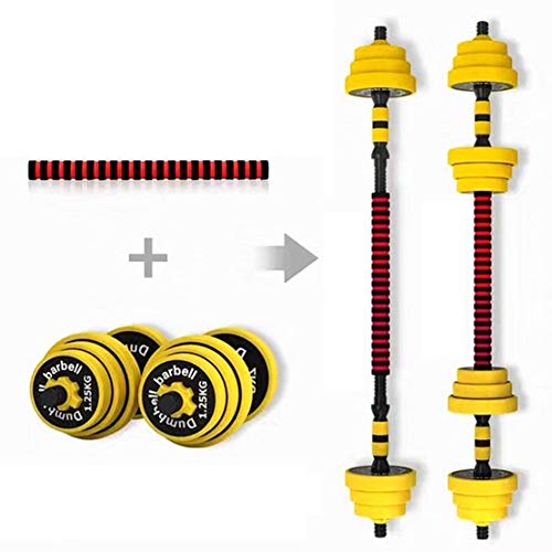 AKT Multifuncional Mancuerna como Barra Pesas para el Hogar Ajustables en Peso Equipo de Entrenamiento Entrenamiento Brazo Músculo Fitness con Funda Protectora de Silicona,10kg AKT Multifuncional Mancuerna como Barra Pesas para el Hogar Ajustables en Peso Equipo de Entrenamiento Entrenamiento Brazo Músculo Fitness con Funda Protectora de Silicona,10kg