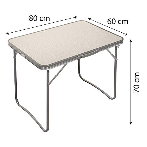 Aktive 52814 Mesa plegable camping Sport, 80 x 60 x 70 cm Blanca Aktive 52814 Mesa plegable camping Sport, 80 x 60 x 70 cm Blanca