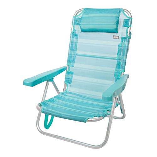 Aktive 53963 - Silla multiposición aluminio 62 x 48 x 83 cm - mediterráneo Aktive 53963 - Silla multiposición aluminio 62 x 48 x 83 cm - mediterráneo