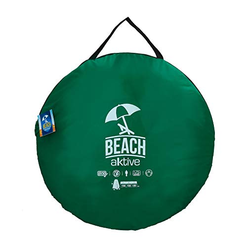 Aktive 62182 - Tienda de campaña cambiador con suelo 150x150x190 cm Verde