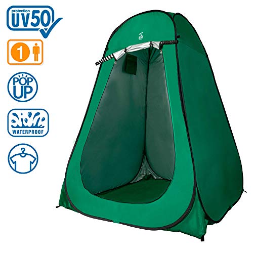 Aktive 62182 - Tienda de campaña cambiador con suelo 150x150x190 cm Verde