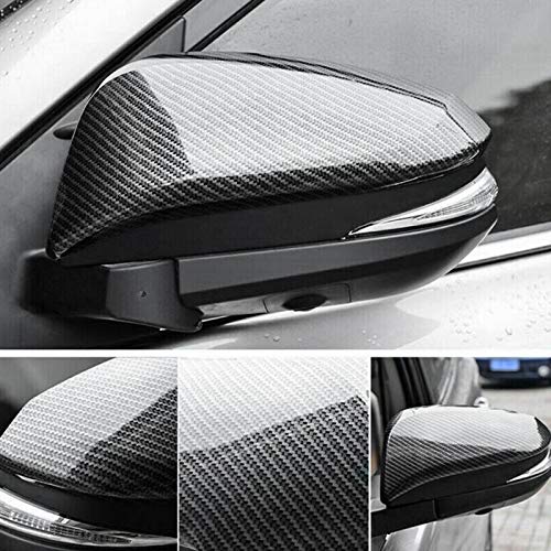 Ala Cubierta Espejo Cabeza Caja, Cap Cubierta Espejo Puerta Coche Espejo Retrovisor Lateral Decoración Fit For Toyota Hilux Revo Fortuner Forma Fit For Vigo Highlander RAV4 Cubierta espejo retrovisor