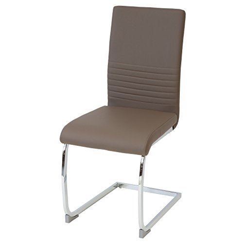 Albatros Silla Cantilever BURANO Set de 4 sillas Marrón, SGS Probado Albatros Silla Cantilever BURANO Set de 4 sillas Marrón, SGS Probado